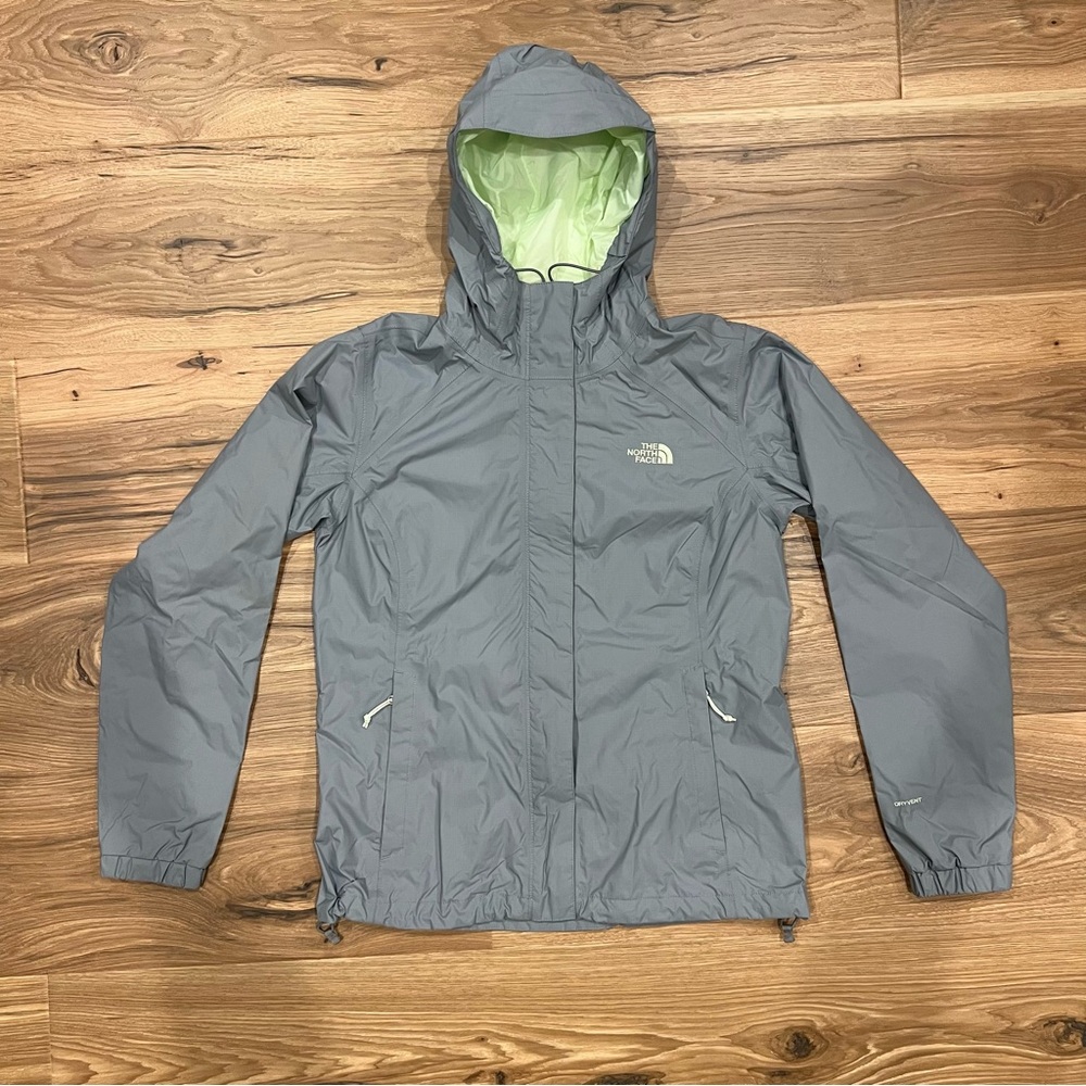 North Face Rain Jacket Hyvent Women Small Gray - Picture 1 of 9